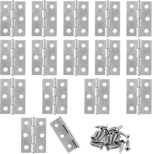 Miniatura 11 de Murtenze Paquete de 12 Bisagras de Puerta de 2.5 Pulgadas, Bisagras de Armario, Bisagras de Bronce Rojo, Bisagras de Cojinete de Bola, Bisagras