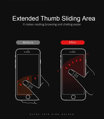 Miniatura 4 de El soporte de anillo de teléfono más delgado del mundo, Attom Tech Tomorotec soporte ultra delgado para anillo de teléfono celular para montaje Rosa