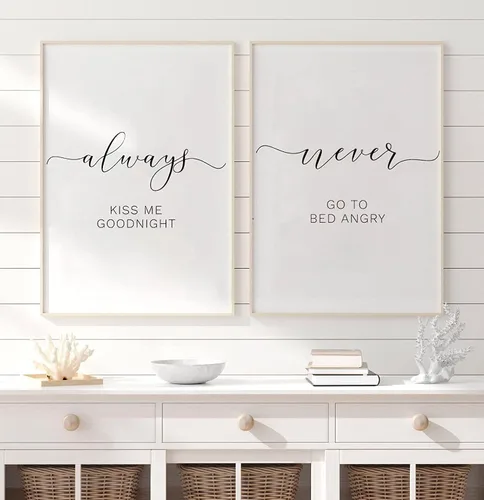 Miniatura 5 de NATVVA Póster impreso con texto en inglés «Live by The Sun» Love By The Moon - Lienzo decorativo para pared, impresiones artísticas, pintura
