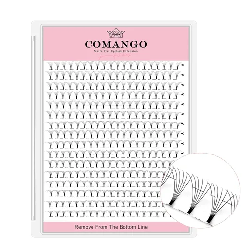 Miniatura 72 de CoMango Extensiones de pestañas de volumen 3D/4D/5D/6D/10D, grosor de 0.003 in, rizo C/D, tallo corto de 0.315-0.591 in, extensiones de pestañas