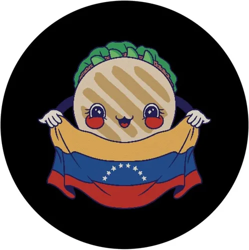 Miniatura 3 de Venezuela Arepa PopSockets de personaje PopGrip estándar