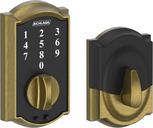 Miniatura 15 de Cerradura de seguridad táctil Schlage Camelot, BE375 CAM 605 Bright Brass