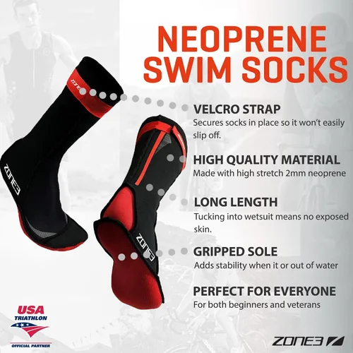 Miniatura 3 de Zone3 Calcetines térmicos de neopreno para natación, buceo, pesca, surf, surf