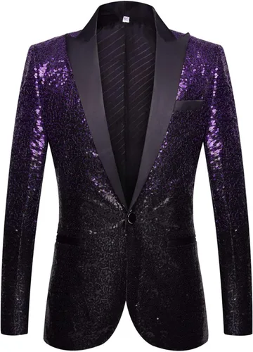 DGHM-JLMY Traje gradual de cantante para hombre, para uso diario, boda, fiesta de graduación, lentejuelas, chaqueta brillante para club nocturno