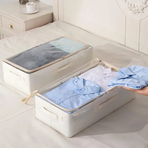 Miniatura 2 de Contenedores de almacenamiento para debajo de la cama, caja de almacenamiento de tela Oxford, contenedor resistente para debajo de la cama