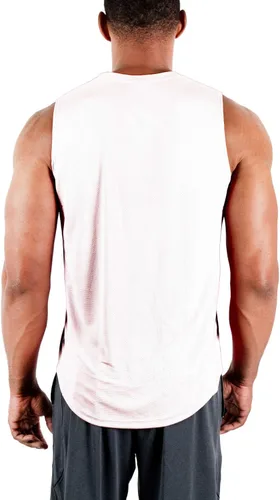 Miniatura 3 de DEVOPS - Paquete de 3 camisetas sin mangas para hombre, ajuste seco, para músculos, camiseta de entrenamiento
