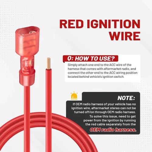 Miniatura 5 de RED WOLF Cableado de radio de automóvil para Dodge Dakota Chrysler 300 Jeep Grand Cherokee 2008-2010 Receptor de radio Sirius CD Player Instalar