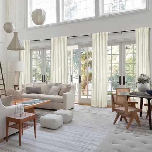 Miniatura 8 de Frelement Cortinas de terciopelo de felpa para sala de estar, dormitorio, cortinas de oscurecimiento de habitación, cortinas con pestaña trasera