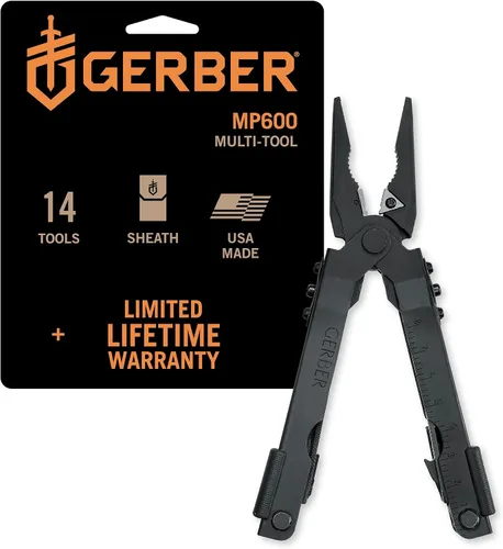 Miniatura 11 de Gerber Gear MP600 Multiherramienta Multi-Alicate – Fabricado en Estados Unidos – Pro Scout, 13 herramientas