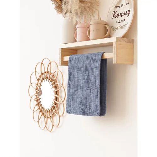 Miniatura 5 de Konssy - Paquete de 6 paños de muselina para eructos de bebé, ropa de eructos suaves y absorbentes 100 % algodón para recién nacidos, bebés niños