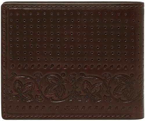 Miniatura 9 de Fossil Derrick - Cartera plegable de piel con bloqueo RFID y ventana de identificación abatible para hombre