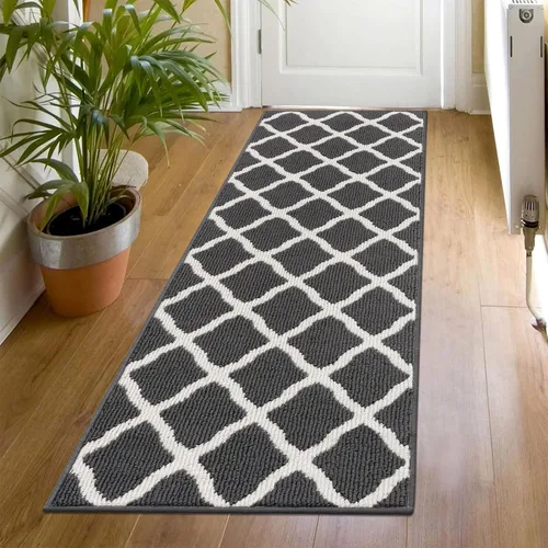 Miniatura 36 de SHACOS Alfombra de pasillo lavable de 2 x 8 pies, con parte trasera de goma antideslizante, resistente a las manchas, alfombra de cocina