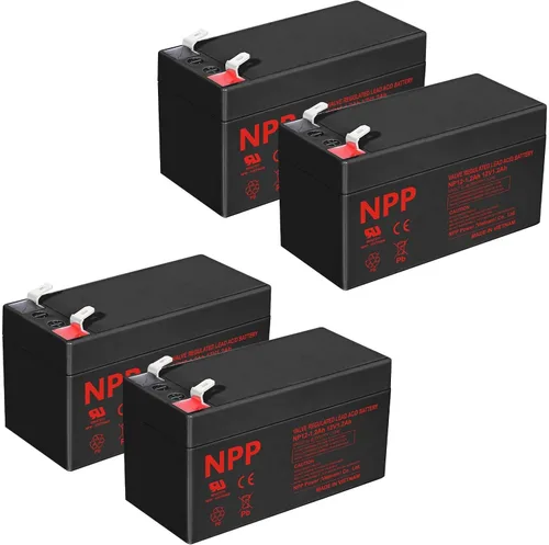 Miniatura 16 de NPP Batería AGM recargable de 12 V 1.2 Ah, plomo ácido sellado NP12-1.2Ah T1 baterías de reserva para sistema de seguridad ADI/Ademco 484, alarma