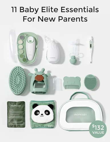 Miniatura 2 de Momcozy Elite - Kit esencial para baby shower y registro para el cuidado de la salud y la limpieza, lima eléctrica de uñas y aspirador nasal