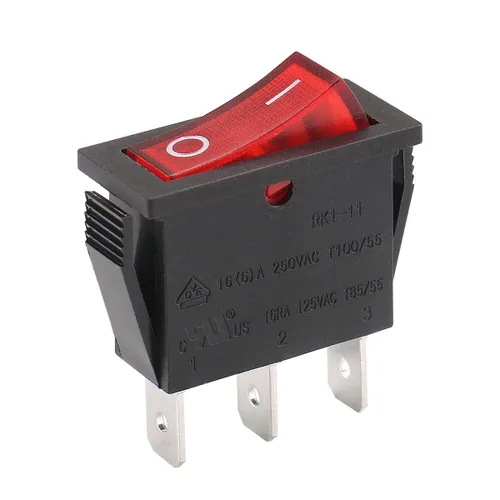 Miniatura 13 de Baomain - Pack de 2 interruptores basculantes duales con luz roja, encendido/apagado DPDT de 6 pines, 16 A/250 V CA, 16 A/125 V CA, listado UR VDE