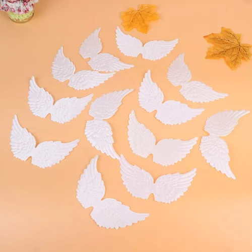 Miniatura 6 de 2 alas de mariposa blancas para manualidades, adornos de paloma, alas de hierro para manualidades, mochilas para niñas, parche para coser vestido