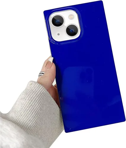 Compatible con Neon Phone Rectangle iPhone 14 Funda para mujer, diseño de lujo de fluorescencia brillante, flexible, suave, delgada, de gel de goma