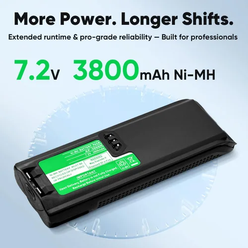 Miniatura 3 de ExpertPower Batería NiMH de 7.2V 3800mAh para Motorola XTS3000/XTS3500/XTS4250/XTS5000, MTP200/MTP300, MTX838/MTX960 - Reemplaza a NTN8923, NTN8294