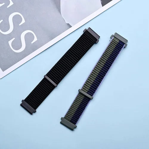 Miniatura 8 de ANNEFIT Correas de reloj deportivas de nailon, paquete de 2 correas ajustables de liberación rápida de 0.630in, 0.709in, 0.748in, 0.787in, 0.866in