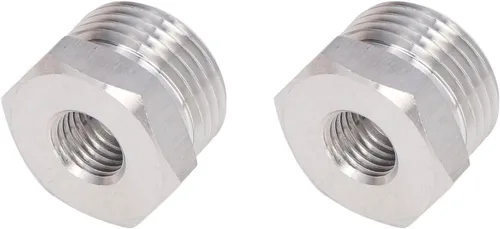 Miniatura 5 de Adaptador de barril de cerveza de 2 piezas, adaptador de grifo de cerveza de acero inoxidable, accesorios de barril de bloqueo de bola, conector
