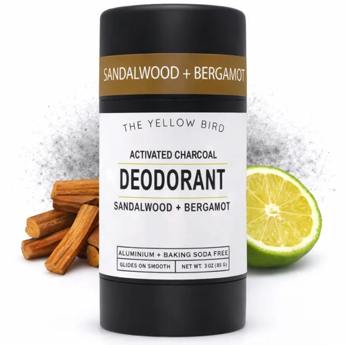 Miniatura 7 de Desodorante de carbón para hombres y mujeres con árbol de té y menta, desodorante sin bicarbonato de sodio y fórmula de magnesio sin aluminio