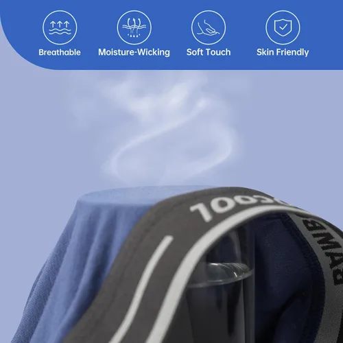 Miniatura 3 de BAMBOO COOL Calzoncillos tipo bóxer para hombre, paquete de 4 unidades, ropa interior suave y transpirable de viscosa de bambú para hombres