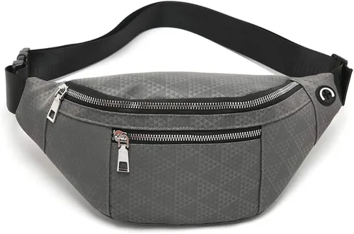Fanny Pack for Men Women - Water Resistant Fashion Waist Bag Pack with Adjustable Strap for Travel Hiking Running Outdoor Sports.