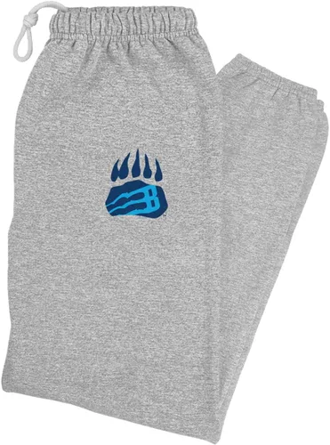 LOGOVISION Bob Jones University School Logo Pantalones deportivos para hombre, color jaspeado atlético, talla L, Bob Jones Bruins