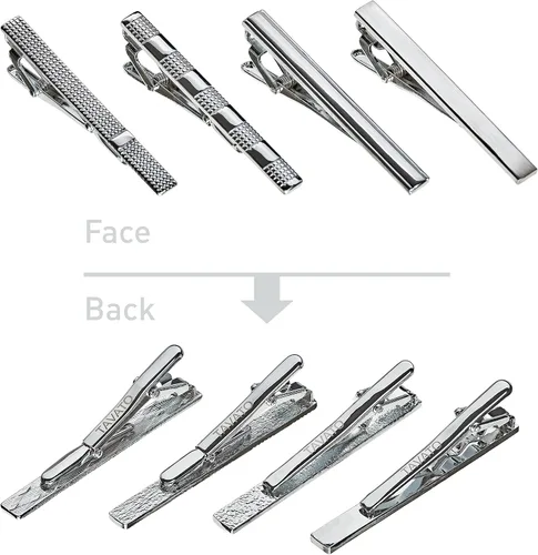 Miniatura 12 de Juego de corbata de regalo para hombre, corbata sedosa, bolsillo cuadrado, clips de corbata, gemelos para hombres