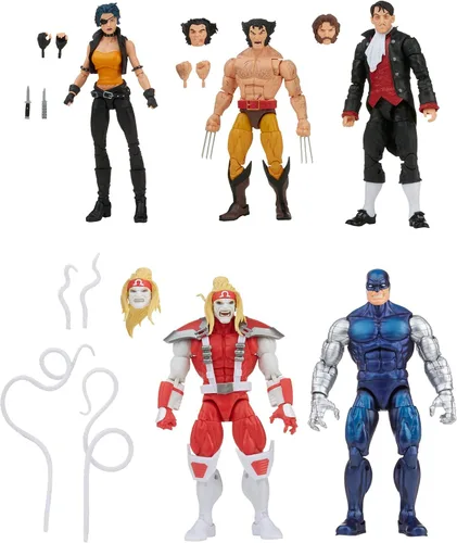 Miniatura 3 de Marvel Legends Series Wolverine - Paquete de 5 – Omega Red, Cyber, Callisto, Jason Wyngarde y 13 accesorios – Exclusivo de Amazon