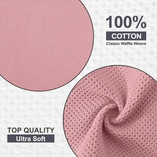 Miniatura 213 de Kitinjoy - Paños de cocina de 100 % algodón, tela de tejido gofrado, paño de limpieza ultrasuave, absorbente y de secado rápido. Beige