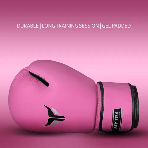 Miniatura 6 de Mytra Fusion Guantes de boxeo para mujer, guantes de Muay Thai, guantes de entrenamiento de MMA, guantes de kickboxing