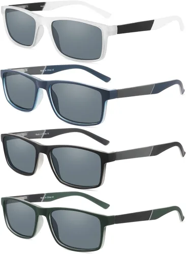 Miniatura 14 de Gafas de lectura con bloqueo de luz azul, paquete de 4 lectores de computadora para mujeres y hombres, anteojos con filtro de rayos UV antirreflejos