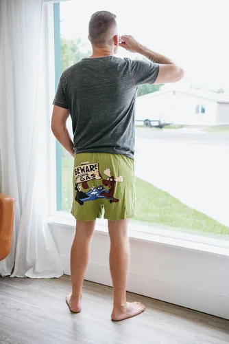 Miniatura 4 de Lazy One - Bóxer corto con estampados de animales divertidos, ropa interior novedosa y divertida, regalos chistosos para hombres, calzoncillos bóxer