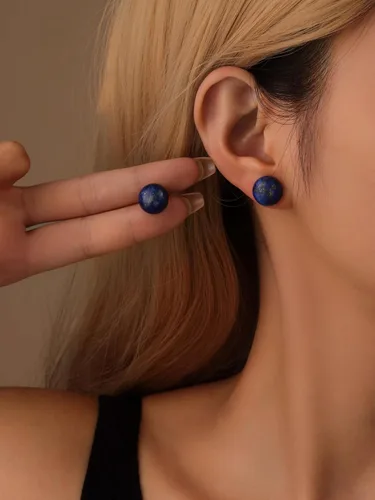 Miniatura 12 de Aretes de jade para mujer, hipoalergénicos, hechos a mano, joyería de jade verde real para mujeres y hombres, regalo para aniversario, graduación