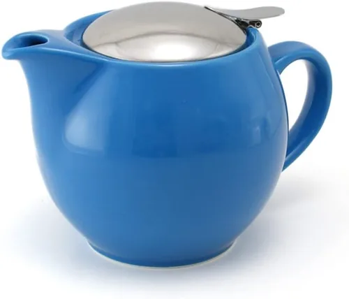 Miniatura 12 de ZERO JAPAN - Tetera redonda de 15 oz (450 cc) con tapa SLS e infusor de tomate