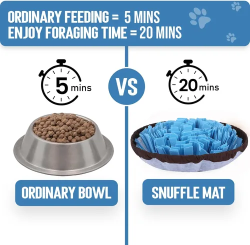 Miniatura 6 de PET ARENA Alfombrilla de olfateo para perros - Juguete de rompecabezas interactivo ajustable para razas grandes y pequeñas, alimentador lento