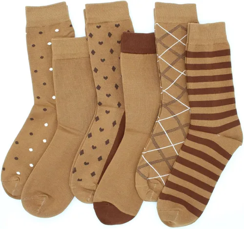Miniatura 2 de TOEJYJ Calcetines de vestir divertidos para hombre, paquete de calcetines casuales divertidos, coloridos calcetines de algodón a rayas, talla 10-13