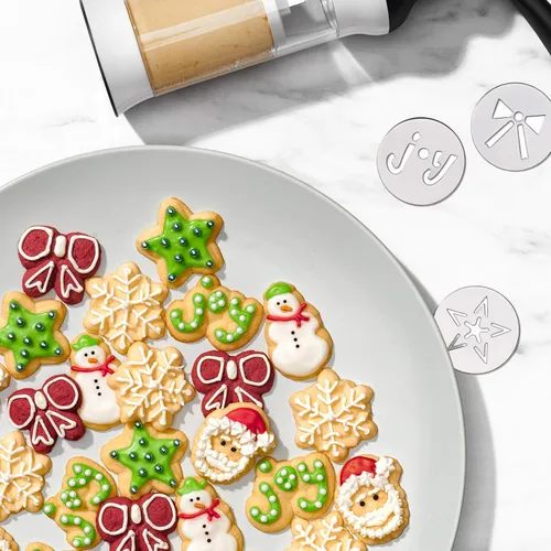 Miniatura 6 de OXO Good Grips - Juego de discos navideños para galletas, Metálico