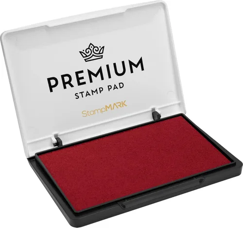 Miniatura 47 de StampMark Almohadilla de sello prémium tamaño mediano 3 x 4 pulgadas – para sellos de goma tradicionales – Almohadilla de fieltro color rosa