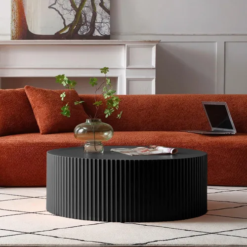 Miniatura 47 de 31.52" Square Lift Top Coffee Table with Storage, Natural Rattan & Hemp Rope, Adjustable Function, Vintage Farmhouse Center Table for Living Room