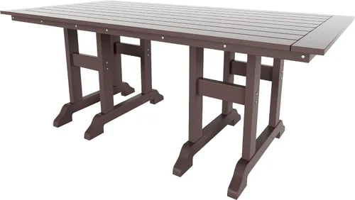 Miniatura 3 de WO - Juego de 7 sillas de comedor Adirondack para exteriores, muebles estéticos retro para exteriores, comedor, hogar, balcón, terraza, césped, Gris
