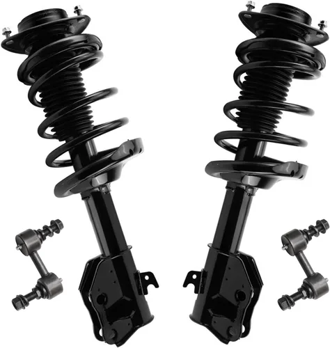 Miniatura 70 de Detroit Axle - Kit de puntales delanteros 2WD para Ford F-150 2005-2008 Lincoln Mark LT 2005-2008, 2 puntales con muelle helicoidal, 2 enlaces