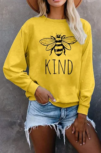 Miniatura 2 de KIMSOONG Bee Kind T Shirt Be kind Sweatshirt Women Funny Inspirational Lightweight Blouse
