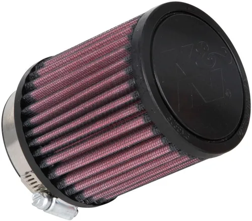 Miniatura 14 de K&N Filtro de aire universal con abrazadera original de alto flujo de por vida: alto rendimiento, premium, lavable: diámetro de brida: 2.5 pulgadas