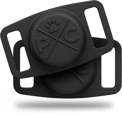 Miniatura 17 de Pup Culture Soporte de AirTag para collar de perro, para rastreador de perros GPS, para Apple iPhone, para perros y gatos Naranja