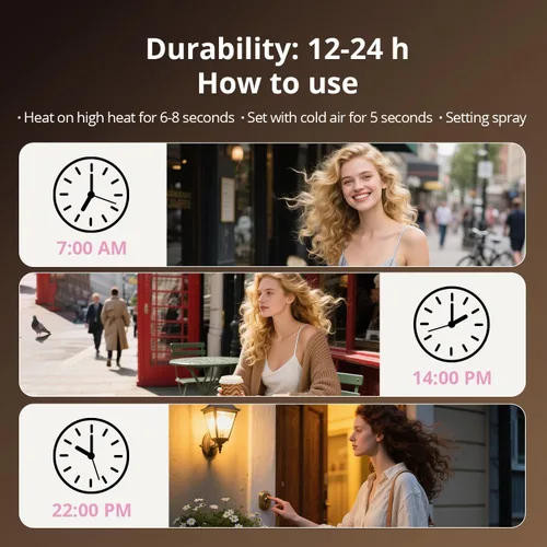Miniatura 7 de Air Styler, secador de pelo de secado rápido y herramienta de peinado para rizar, moldeador de aire caliente sin daños por calor, envoltura de aire