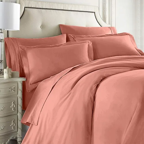 Miniatura 15 de Clara Clark Juego completo de ropa de cama de 5 piezas que incluye sábanas bajeras y planas, funda de edredón, fundas de almohada, individual, verde