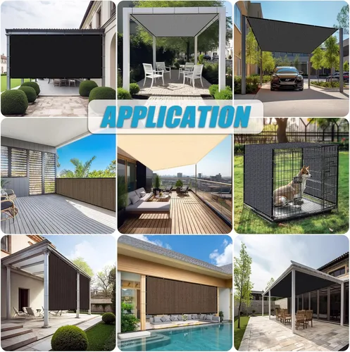 Miniatura 7 de Amagenix Cubierta de Sombra para Pérgola 90% 4' X 5' Tela de Sombra Solar Moca con Ojales GN03 para Jardín Exterior, Patio, Porche, Grado Comercial