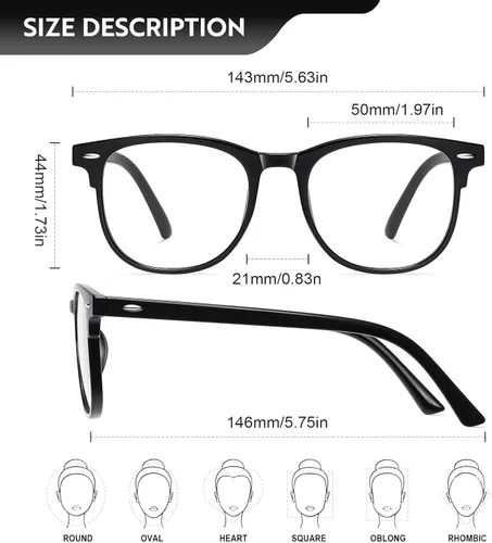 Miniatura 2 de Reading Glasses for women Blue Light Blocking Glasses Filter UV Square Lightweight Readers Glasses for Men and Women